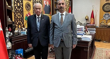 MHP'nin Gebzeli adayı Hacı Ertan, Bahçeli ile buluştu