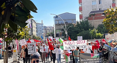 Çayırova Gazze için yürüdü!