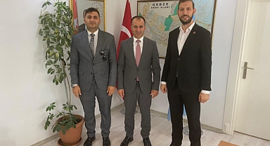 Hakan Kahraman'dan İlçe Milli Eğitim Müdürü Şenol Pekgöz'e Hayırlı Olsun Ziyareti