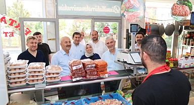 Beş Başkan Barış Mahallesi Esnafıyla Buluştu