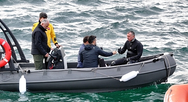 Başkan Büyükakın Gebze Eskihisar’da dalış yaptı