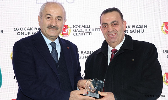 Yakup Uzun’a Basın Onur Günü’nde Anlamlı ödül