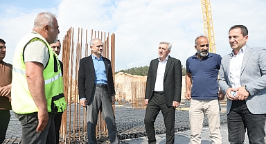Çiftçi, “Hastanemizin inşaatı hızla devam ediyor”
